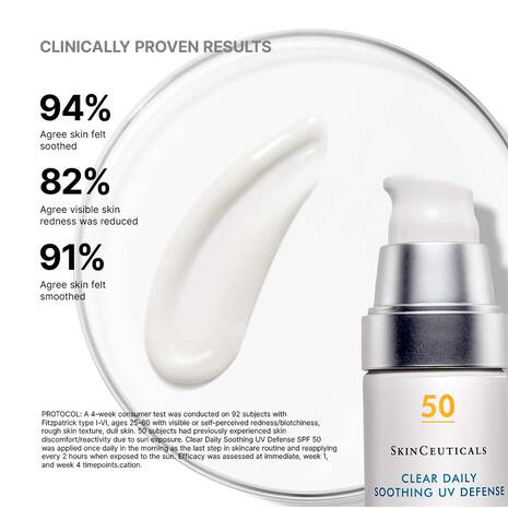 SkinCeuticals Clear Daily Soothing UV Defense Sunscreen SPF 50 - Image 7